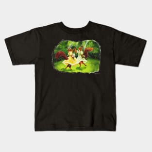 A Merry Dance - Watercolour Illustration Kids T-Shirt